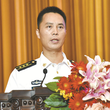 海軍海口艦先進(jìn)事跡報告會在京舉行