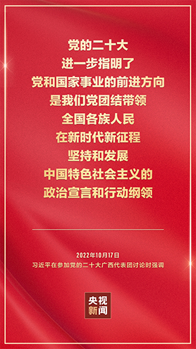 金句海報(bào)丨把黨的二十大重大決策部署付諸行動(dòng)、見之于成效