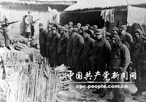 被志愿軍俘虜?shù)挠④姷?9旅重坦克營(yíng)的官兵一部